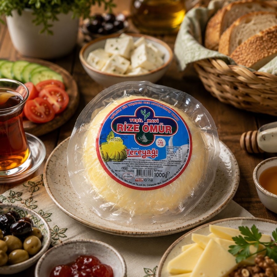 Rize Ömür Kaymak Tereyağı 1000g Rize Ömür Kaymak Tereyağı 1000g