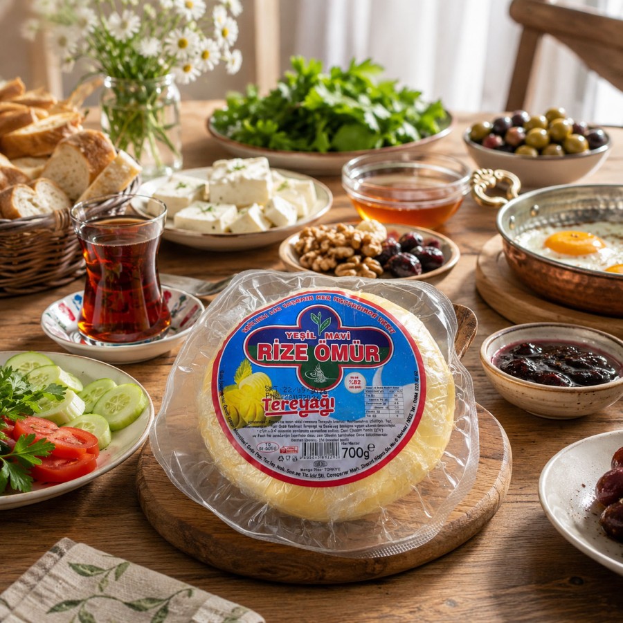 Rize Ömür Kaymak Tereyağı 700g Rize Ömür Kaymak Tereyağı 700g