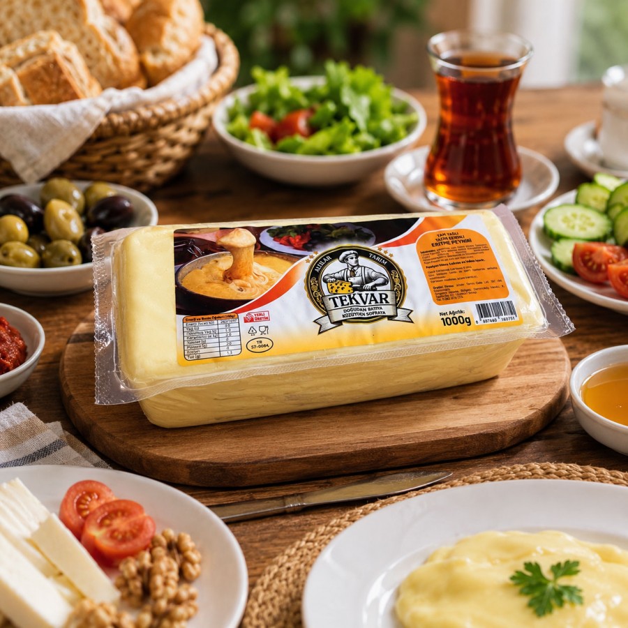 Tekvar Tam Yağlı Eritme Peynir 1000g Tekvar Tam Yağlı Eritme Peynir 1000g